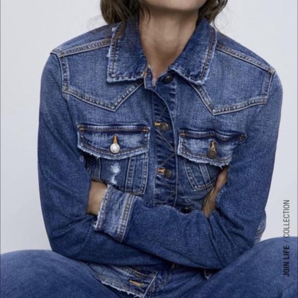 Zara Jackets & Blazers - Zara Denim Jacket Size XS